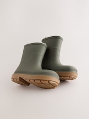 Khaki Green Warm Lined Wellies - Image 4 of 5