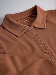 The Set 4 Pack Ribbed Collared Polo Neck T-Shirts - Bild 7 von 7