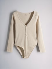 The Set Ribbed Button Henley Bodysuits 3 Pack - 10의 이미지 8