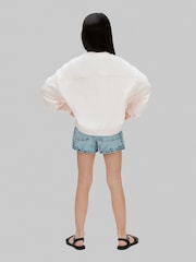 Calvin Klein Pink Logo Crewneck Sweatshirt - Image 2 of 5