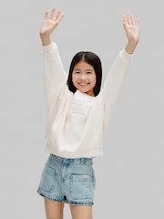 Calvin Klein Pink Logo Crewneck Sweatshirt - Image 4 of 5