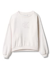 Calvin Klein Pink Logo Crewneck Sweatshirt - Image 5 of 5