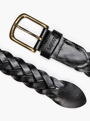 Levi's® Black Leather Braid Belt - Image 2 of 2