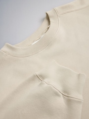The Set 4 Pack Saddle Sleeve Crew Sweatshirts Cream/Brown/Chocolate - Image 5 of 6