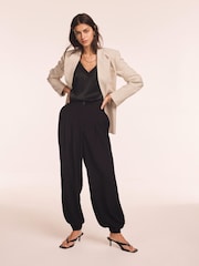 Mint Velvet Black Soft Balloon Trousers - Image 5 of 8