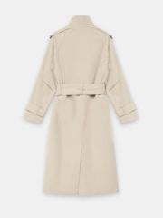 Mint Velvet Natural Funnel Neck Trench Coat - Image 8 of 8