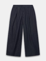 Mint Velvet Blue High Waisted Tailored Wide Jeans - Image 7 of 8