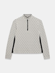 Mint Velvet Black Jacquard Zip Top - Image 7 of 8