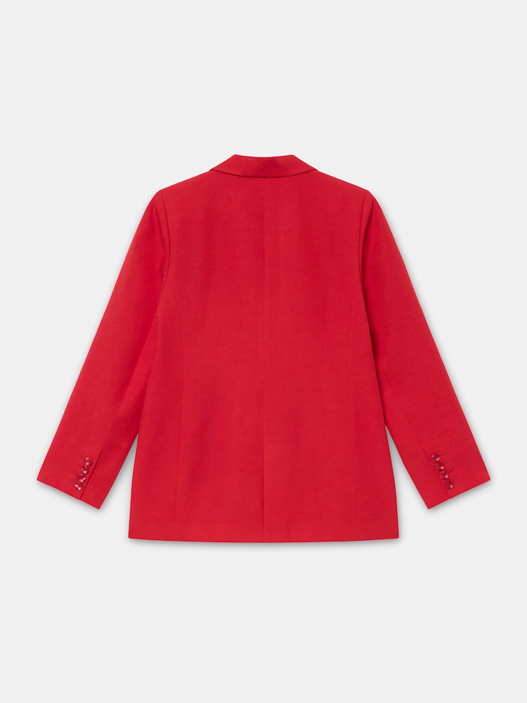 Mint Velvet Red Double Breasted Blazer - Image 8 of 8 Mint Velvet Red Double Breasted Blazer - Image 8 of 8