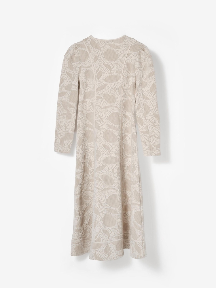 Mint Velvet White Jacquard Zip Detail Midi Dress - Image 8 of 8 Mint Velvet White Jacquard Zip Detail Midi Dress - Image 8 of 8