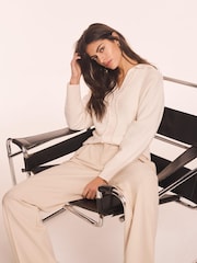 Mint Velvet White Open Knit Cardigan - Image 1 of 8