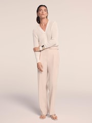 Mint Velvet White Open Knit Cardigan - Image 5 of 8