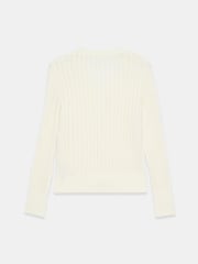 Mint Velvet White Open Knit Cardigan - Image 8 of 8