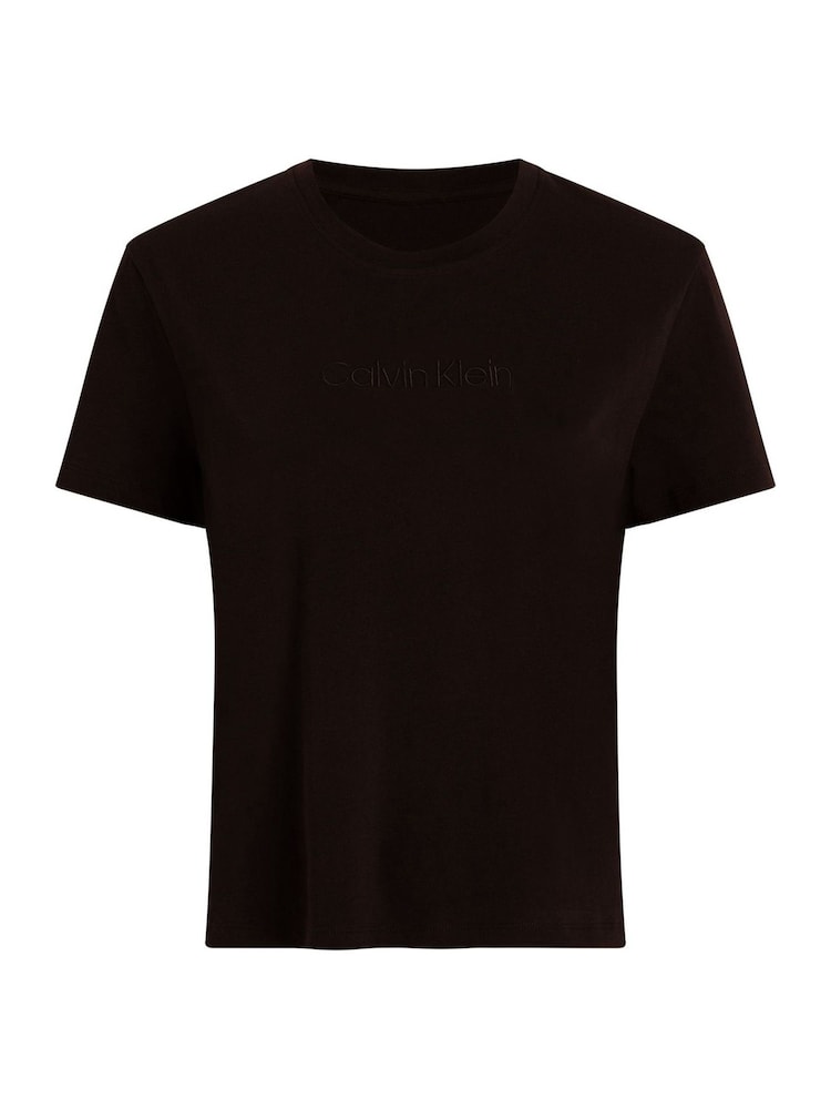 Calvin Klein Black Lounge T-Shirt - Image 2 of 2 Calvin Klein Black Lounge T-Shirt - Image 2 of 2