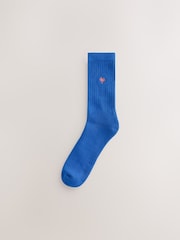 Logo rouge vif/bleu - Lot de 4 chaussettes de sport rembourrées - Image 4 de 8