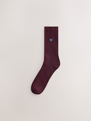Logo rouge vif/bleu - Lot de 4 chaussettes de sport rembourrées - Image 6 de 8