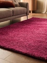 Burgundy Red Premium Cosy Twist Rug - Image 3 of 5