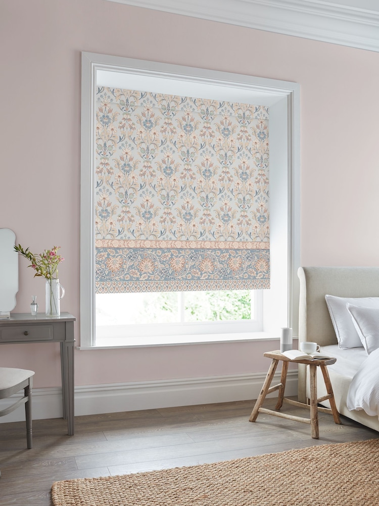 Laura Ashley Dusty Pink Semington Border Made to Measure Blind - Image 2 of 6