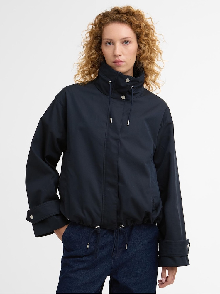 Barbour® Blue Bronwyn Showerproof Jacket - Image 1 of 8 Barbour® Blue Bronwyn Showerproof Jacket - Image 1 of 8