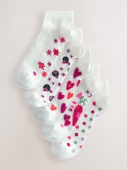 Bright Conversational Trainer Socks 5 Pack - Image 1 of 8