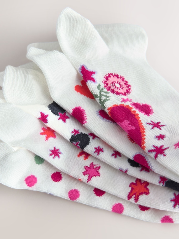 Bright Conversational Trainer Socks 5 Pack - Image 8 of 8
