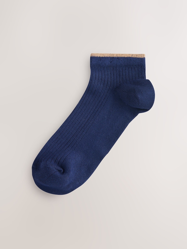 Navy Blue/Camel Stripe - מארז הכולל 4 זוגות גרבי ספורט מבד ריב רך במיוחד - תמונה 2 מתוך 7 Navy Blue/Camel Stripe - מארז הכולל 4 זוגות גרבי ספורט מבד ריב רך במיוחד - תמונה 2 מתוך 7