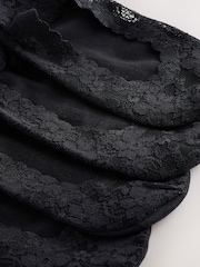 Negro - Lace Invisible Footsie Socks 3 Pack - Imagen 5 de 6