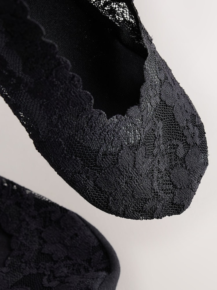 Negro - Lace Invisible Footsie Socks 3 Pack - Imagen 6 de 6 Negro - Lace Invisible Footsie Socks 3 Pack - Imagen 6 de 6