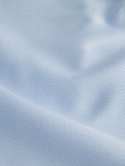Gaiši zils - Standarta piegriezums - Signature Two-Fold Cotton Textured Smart Shirt - Attēls 10 no 11