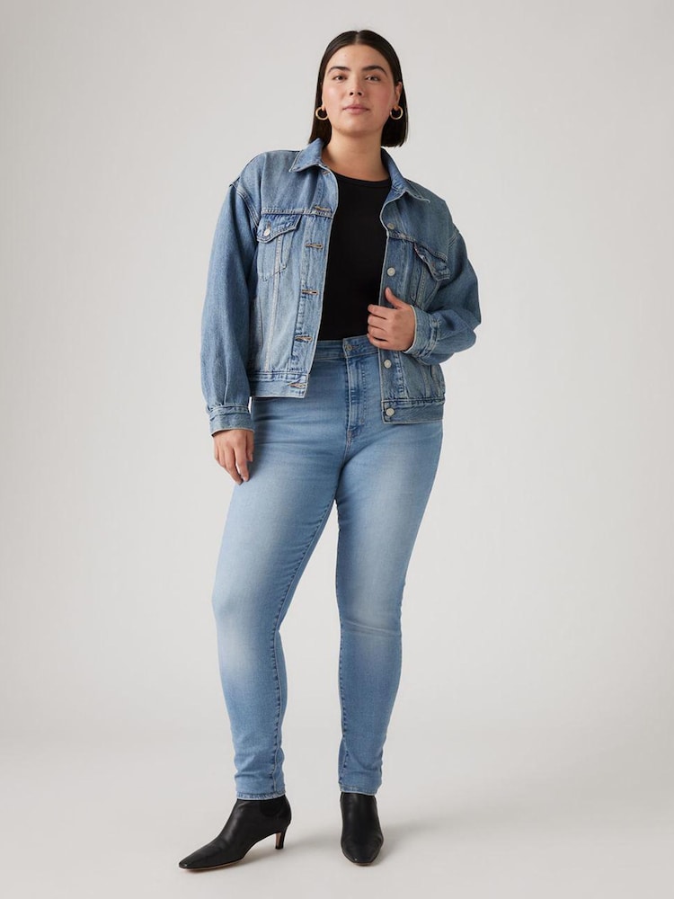 Levi's® Light Blue 721-High-Rise-Skinny Jeans - Image 1 of 10