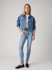 Levi's® Light Blue 721-High-Rise-Skinny Jeans - Image 8 of 10