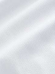 White Regular Fit Occasion Cotton Rich Textured Shirt And Black Satin Bow Tie Set - Image 10 of 10