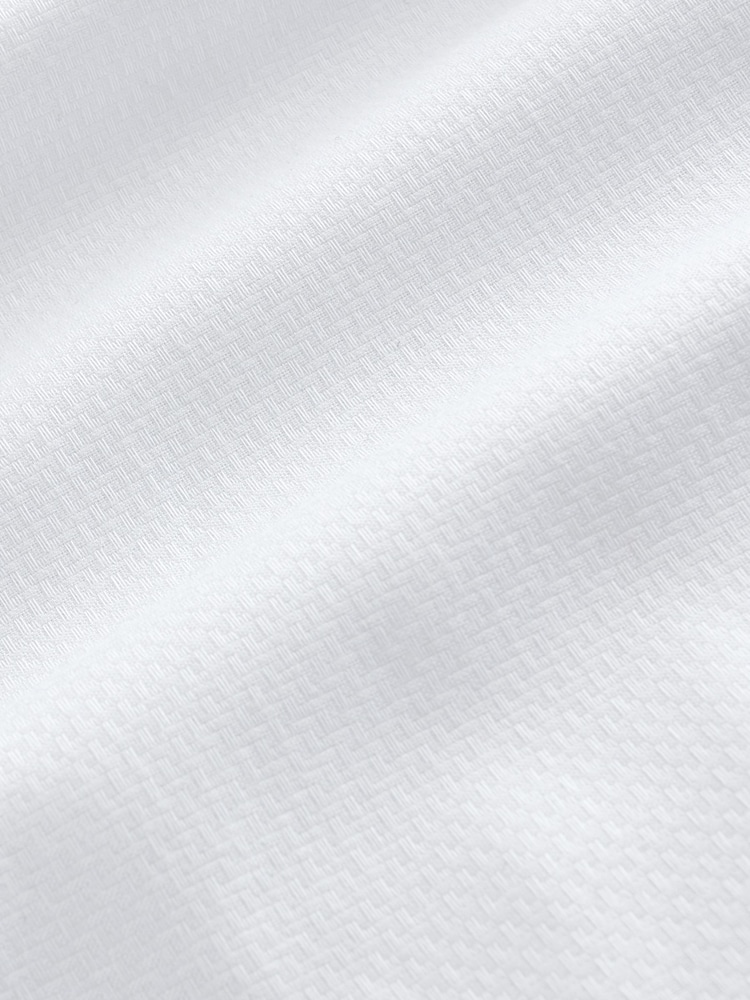 White Regular Fit Occasion Cotton Rich Textured Shirt And Black Satin Bow Tie Set - Image 10 of 10 White Regular Fit Occasion Cotton Rich Textured Shirt And Black Satin Bow Tie Set - Image 10 of 10