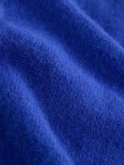 Cobalt Blue Knitted Collar Cardigan With Wool - Image 7 of 7