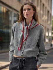 Сірий - N.Premium Merino Wool Cardigan - Image 2 of 8