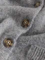 Сірий - N.Premium Merino Wool Cardigan - Image 7 of 8