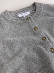 Сірий - N.Premium Merino Wool Cardigan - Image 8 of 8