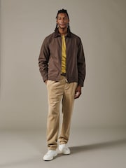 Aubin Newland Canvas Harrington Brown Jacket - Imagem 4 de 4