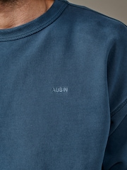 Aubin Blue Brandon Crew Neck Sweater - Image 4 of 4
