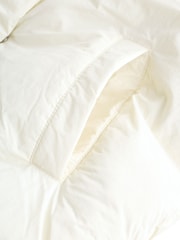White Shower-Resistant Short Duvet Padded Puffer Jacket - Image 3 of 4