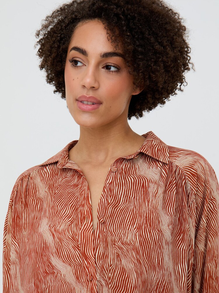 Raffya Orange Ginger Button Down Shirt - Image 4 of 4