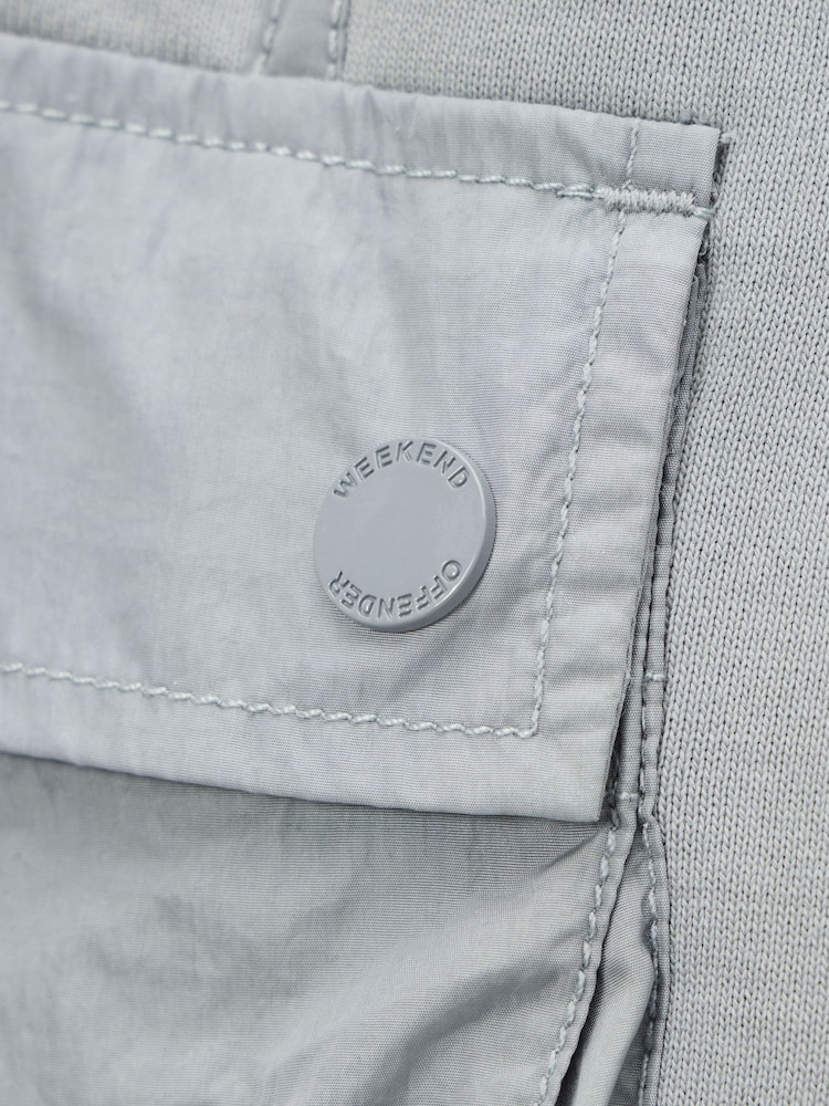 Weekend Offender Noreaster Grey Shorts With Flat Binding - Image 4 of 4