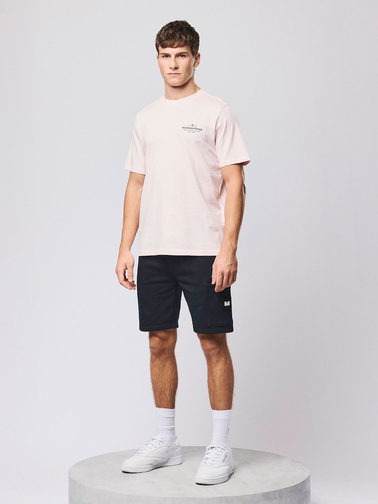 Weekend Offender Hawkins Zip Pocket Blue Shorts - Image 1 of 6