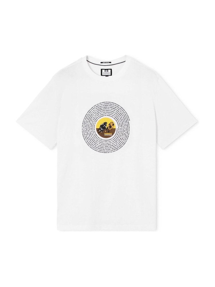 Weekend Offender Wansdown Graphic White T-Shirt - Image 5 of 5