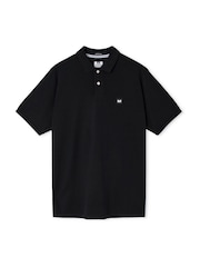 Weekend Offender Heathcote Badge Black Polo Shirt - Image 4 of 5