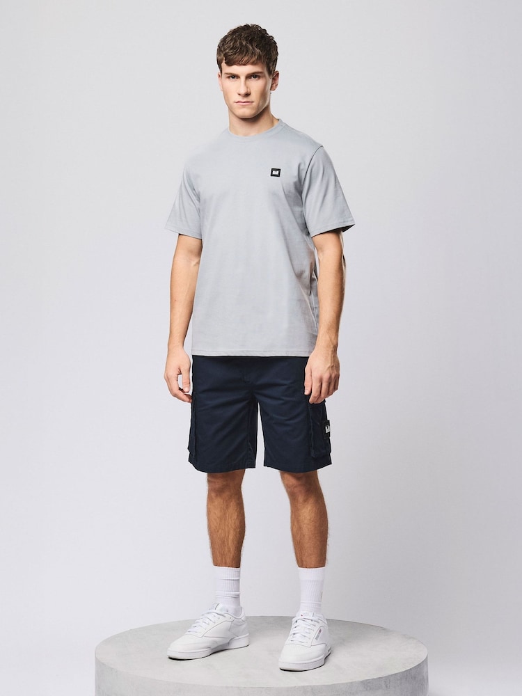 Weekend Offender Mascia Cargo Blue Shorts - Image 1 of 6