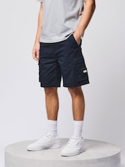 Weekend Offender Mascia Cargo Blue Shorts - Image 2 of 6