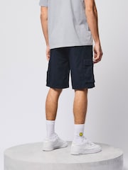 Weekend Offender Mascia Cargo Blue Shorts - Image 3 of 6