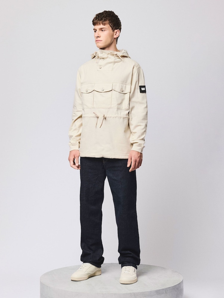 Weekend Offender Kovags Cotton 3 Pocket Overtop Cream Jacket - صورة 1 من 6