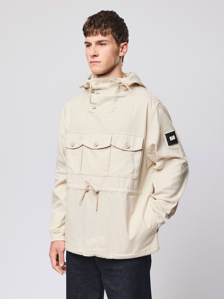 Weekend Offender Kovags Cotton 3 Pocket Overtop Cream Jacket - صورة 2 من 6